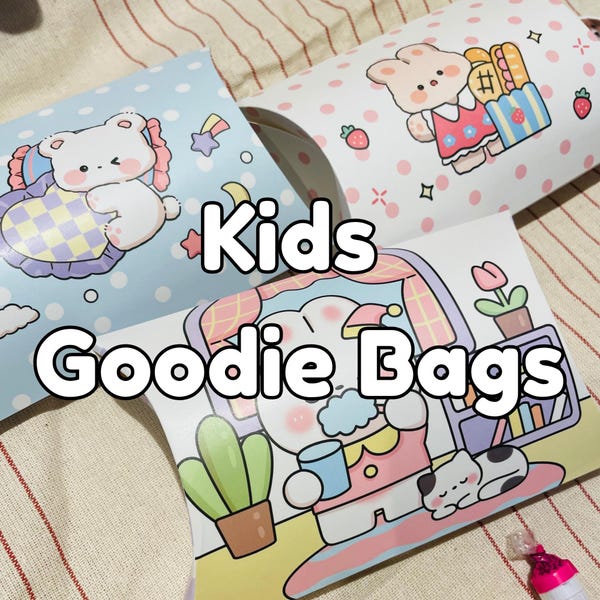 Pre Filled Goodie Bags – Kids Birthday Loot/Lolly Bags | Party Favor Pillow Boxes | Candy Treats & Toys