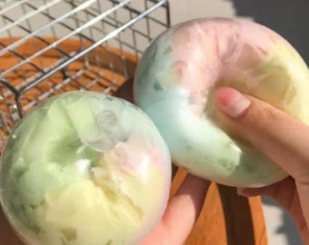 Giocattolo antistress ASMR in cera, pallina antistress croccante, giocattolo sensoriale kawaii dai colori pastello, squishy croccante, giocattolo antistress, regalo carino