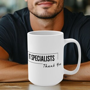 Personalized funny custom coffee mug gift for her him, hilarious custom coffee cup for computer specialist, unique gag gift for coworkers