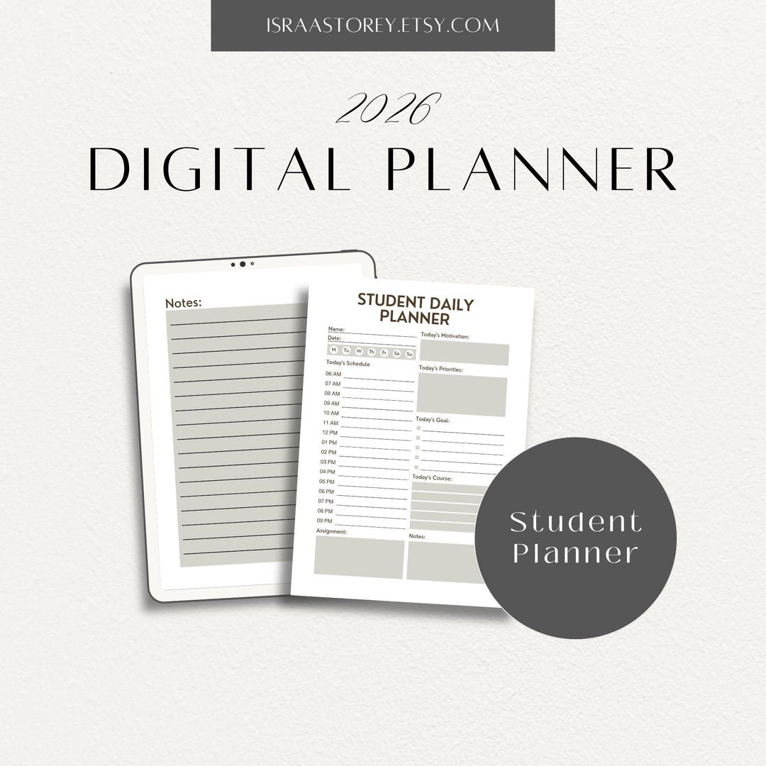 Customizable Daily Planner | Goal Setting & Productivity (digital ...