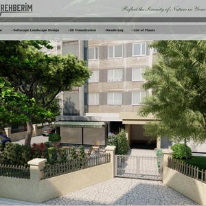 Paisagismo 3D - Projeto de quintal - Paisagismo baseado em plantas - Paisagismo sustentável - Renderização 3D de quintal - Renderização 3D - Paisagismo personalizado
