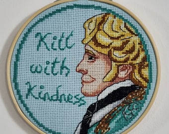 Kill With Kindness, Gentleman Pirate, counted cross stitch pattern, chart