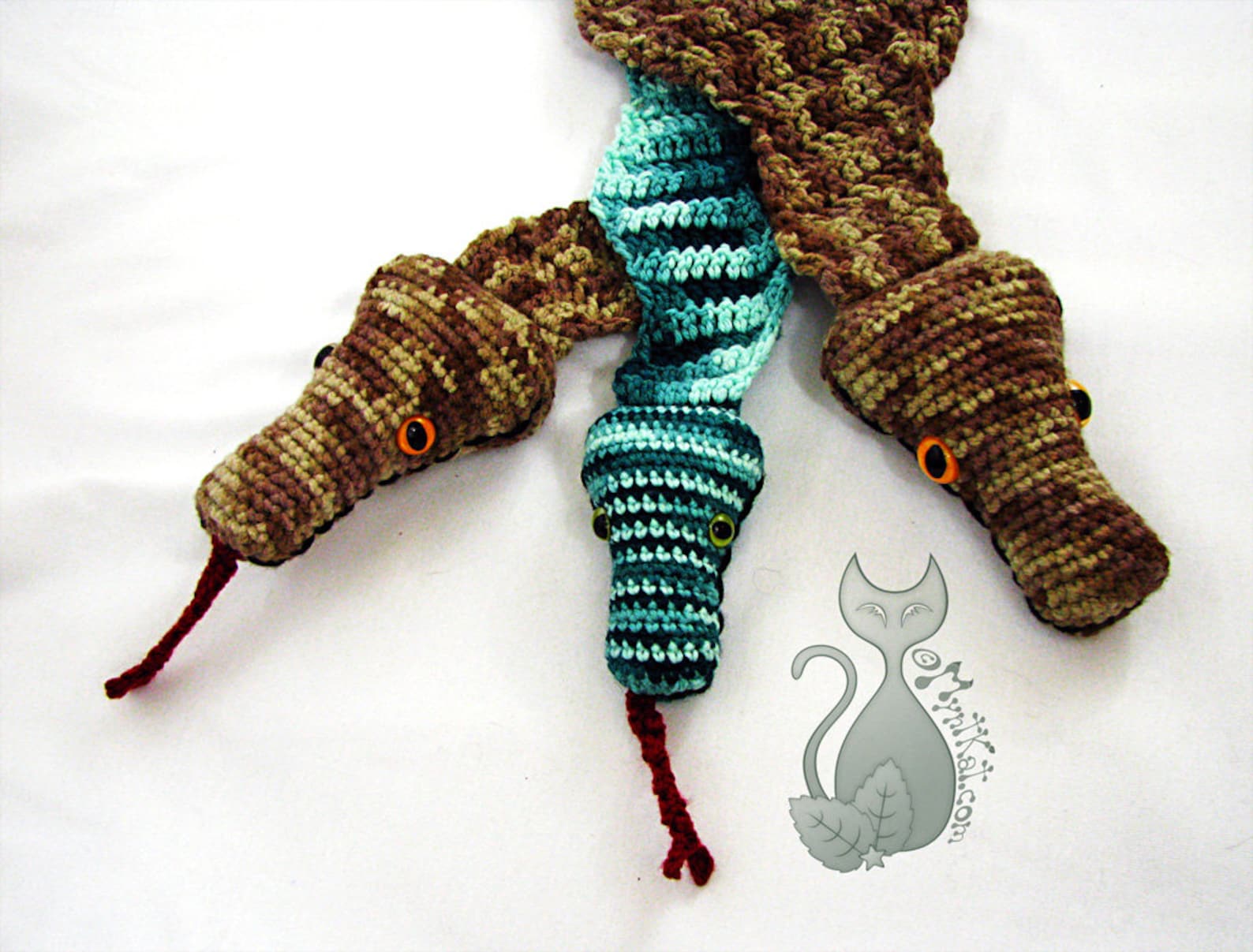 Snake Scarf Crochet Pattern Etsy
