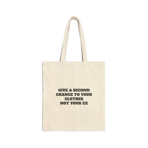 Cotton Canvas Tote Bag Canvas Shopping Bag Reusable Grocery Bag Sustainable Tote Bag Aesthetic Tote Bag Funny Sustainable Gift