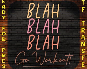 Funny Workout DTF Transfer: Bodybuilding Gym Gift