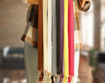 Verstelbare leren tasriem, afneembare crossbody-vervangingsriem, leren damestasriem voor crossbody- en schoudertassen