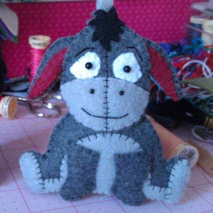 Made to Order - Handmade  Eeyore - 100% hand cut and sewn! Please read ship dates!