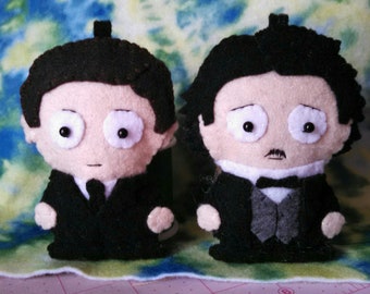 Made to Order - Handmade - Edgar Allan Poe and Hp Lovecraft - 100% hand cut and sewn!