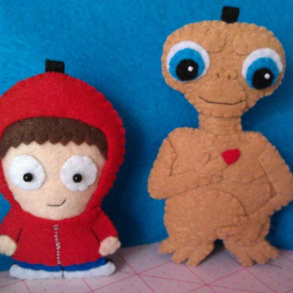 Made to Order - Handmade  ET Alien Elliot - 100% hand cut and sewn!