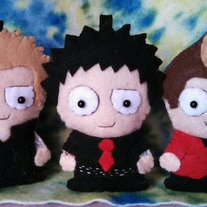 Made to Order - Handmade  Green Day Billie Joe Mike Tre - 100% hand cut and sewn! Please read ship dates!