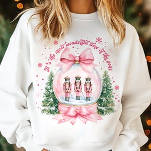 Christmas Nutcracker Png, Christmas Snow globe Png, Christmas Png, Pink Christmas Png, Merry Christmas Png, Christmas Coquette Bow Png
