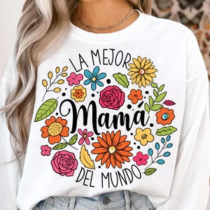 Floral Mama png, Retro Madre PNG sublimation, Spanish Mothers Day png, Mothers Day png, Mama png, Retro Mama Png, Mexico Mama png