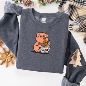 Camiseta de cerdo ramen, sudadera de cerdo, camiseta de cerdo con fideos, camiseta de guinea, camiseta de conejillo de indias, camiseta de amante de los cerdos, camiseta de amante de los animales, camiseta de amante de los cerditos, regalo para mamá