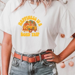 Camiseta de la felicidad - Camiseta minimalista para el día de San Valentín - Camiseta vintage con el símbolo del amor - Camiseta para el día de San Valentín