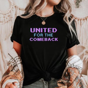 BTS United for the Comeback, camiseta gráfica de Bad Boy, camiseta de fans de BTS, regalo para mujeres y hombres, merchandising de BTS, camiseta de Bangtan Boys, regalo único del ejército
