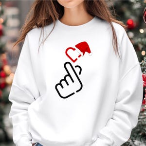 Camiseta de dedo coreana, camiseta navideña de Kpop, camiseta de amante de Kpop, camiseta de baile de Kpop, moda coreana, regalo para ella, camiseta de cómic de Corea