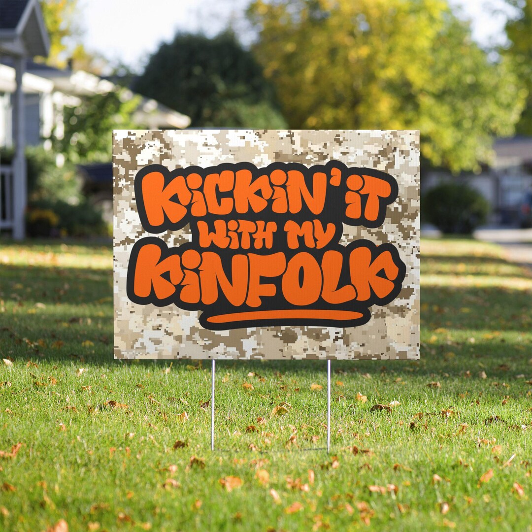 Personalized Family Reunion Sign, Kickin' It With My Kinfolk, Cookout ...