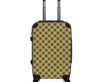 Suitcase Set, College Colors Luggage, Durable Carry-On Bag, Vacation Essential, Unique Travel Gift, Modern Baggage - Travel Suitcase, School