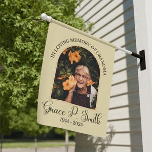 Personalized Memorial Garden Sign, Family Loss Tribute, Sympathy Gift, Outdoor Remembrance Flag, Custom Garden Banner, Funeral Memorial Flag