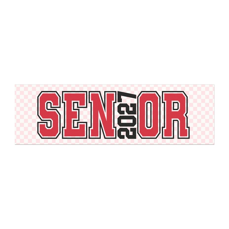 2027 Racing Sticker Senior 2027 Car Magnet, Graduation Magnetic Bumper Sticker, - Etsy
