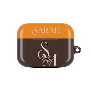 Hallo Paris AirPods Hülle, individuelles Monogramm, personalisiertes Geschenk für sie