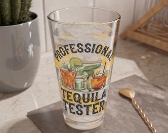 Vaso mezclador para probar tequila, 16 oz, regalo de bar, coctelera