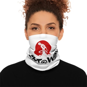 Art@War Lightweight Neck Gaiter, Perfect for Gift, Outdoor Event, Corporate Branding, Festivals, Sports Athlete Practice, General Travel Use