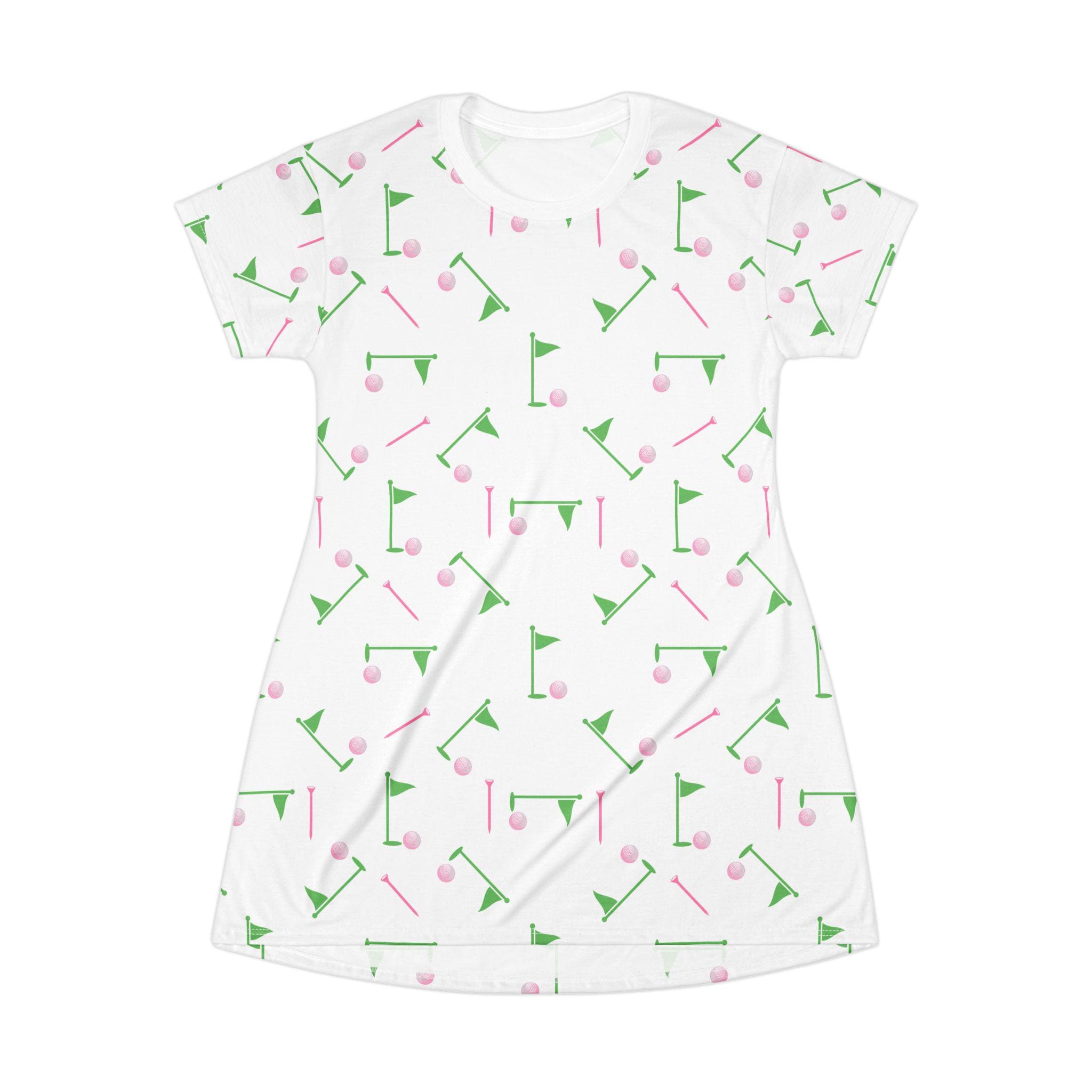 pink and green golf dress Golf Sequins Polo Dress