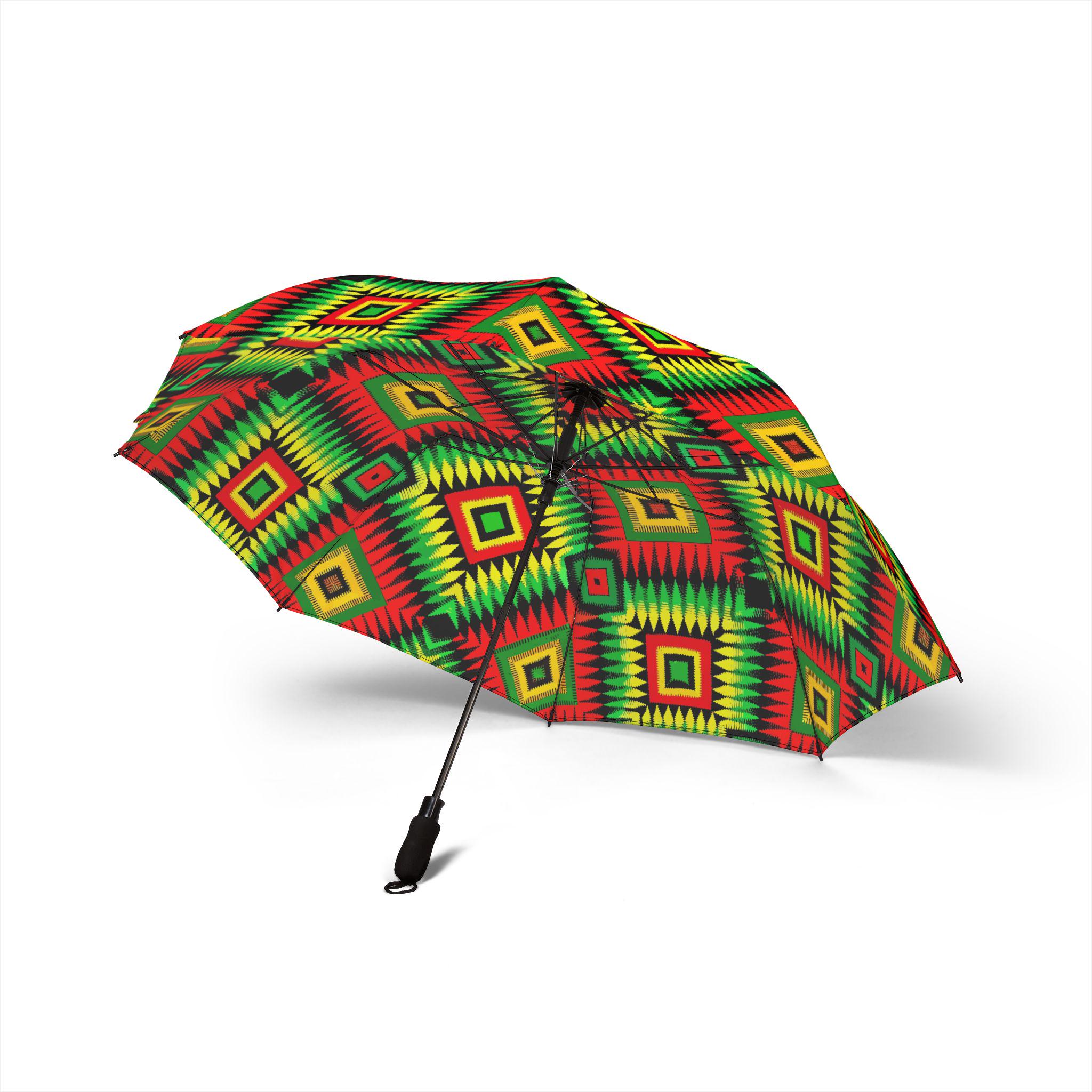 TODAYFUL新品未使用　African Print Umbrella Kente Cloth Diamond Print Foldable Umbrella, Black History Month