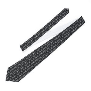 Skeleton Necktie, Formal Accessory, Halloween Wedding, Spooky Business Tie, Men&#39;s Office Wear, Fall Fashion Statement, Gift for Him
