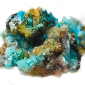 Pacifique Targhee Fleece Hand Dyed Spinning Felting Fiber image 3