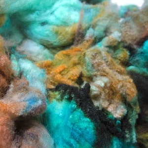 Pacifique Targhee Fleece Hand Dyed Spinning Felting Fiber image 1