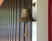 A 5 inch Ship 39 s Bell Rope or keyring made in Hemp Rope or Cotton Rope. Unique gift for Dad