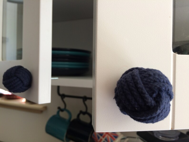 Rope Dresser Pulls Nautical Nursery, Nautical Knobs 8 Navy Blue Rope Door knobs