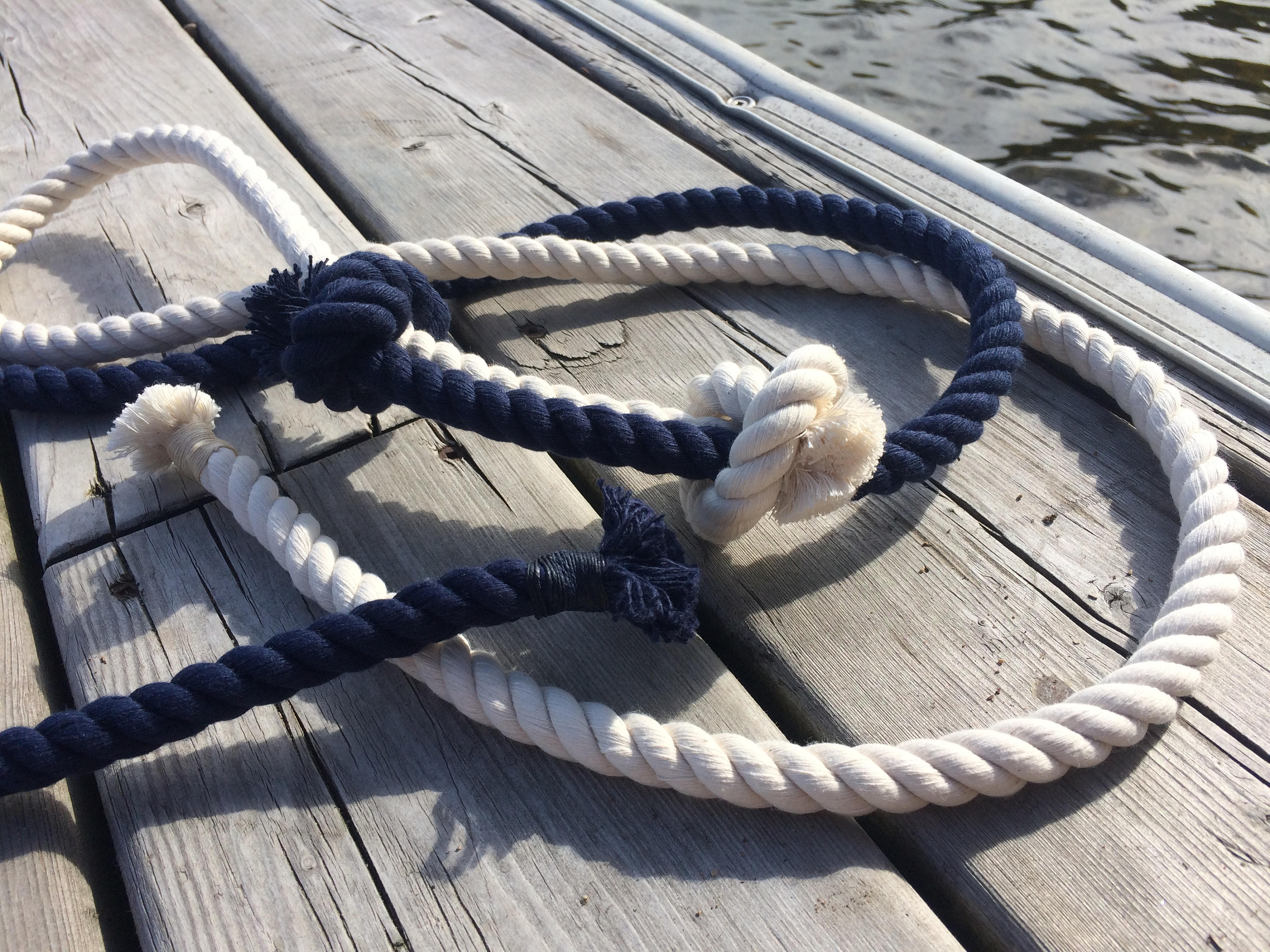 Tied the Knot Wedding Ceremony Rope 5ft Navy Blue 5ft Cream Etsy