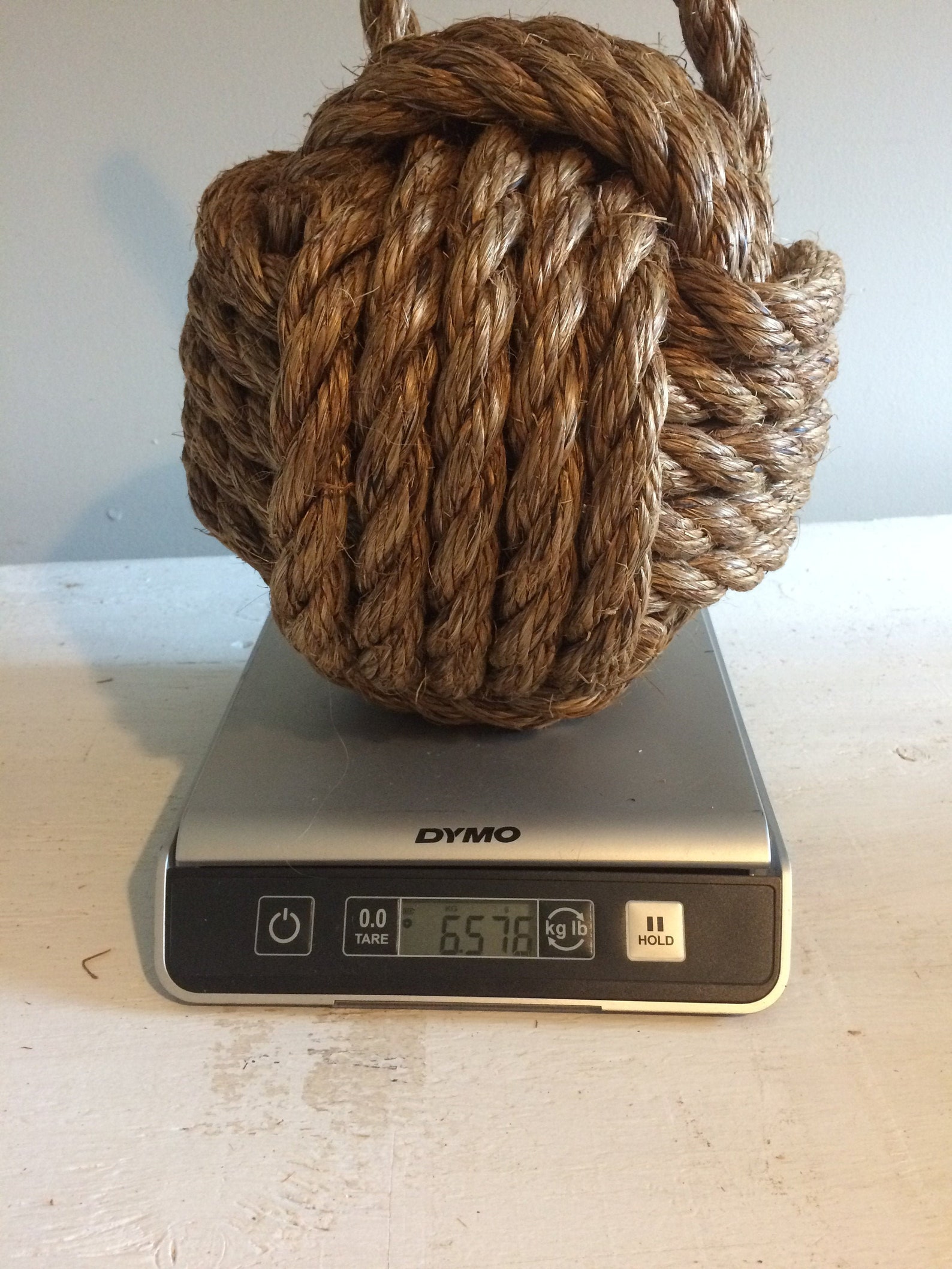 Heaviest rope door stop 6.5 kg / 14 lbs big chunky rope ball Etsy