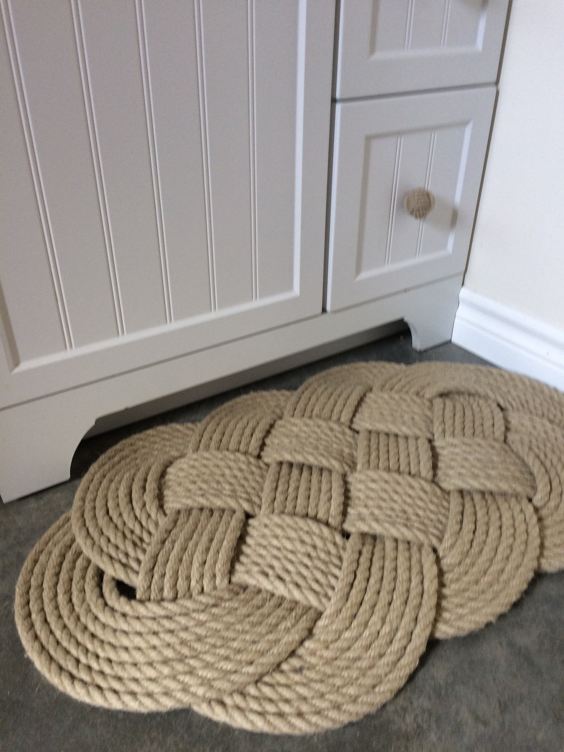 Hemp rope rug a sustainable hemp rope mat. Etsy