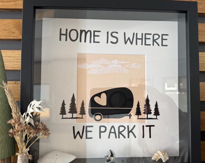 Camper Geschenk als Geburtstagsgeschenk für Mann oder Freunde. Eine maritime deko mit Wohnwagen Bilder als Wanddekoration Idee.