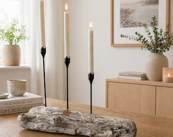 Treibholz Kerzenhalter groß | Maritime Tischdeko | Driftwood Candle Holder | Skandi Deko | Handgemacht Unikat