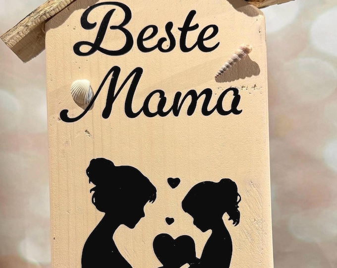 Kleine Geschenke zu Weihnachten als Geschenk Tochter Mutter. Kleine Deko Häuser aus Holz als Geschenk für Mutter. Treibholz Deko u. maritim.