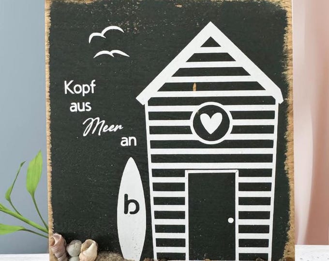 Maritime / Deko / Haus mit Strandfunde der Ostssee dekoriert. Strandhaus, Häuschen. Süßes Geburtstagsgeschenk Küstendeko Handmade.
