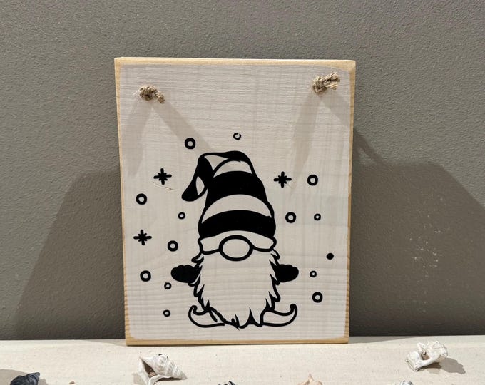 Holz Dekoschild Weihnachten 17 x 19 cm zum aufhängen - Türschild Weihnachten Handmade - skandinavische Weihnachtsdeko, Weihnachtsdeko Holz