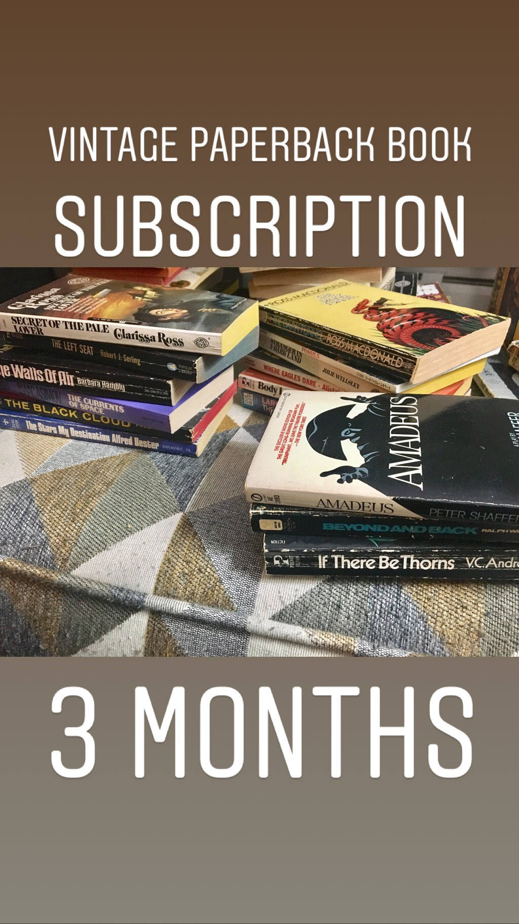 Vintage Paperback Book Club Monthly Subscriptiongift for Book Lover 3