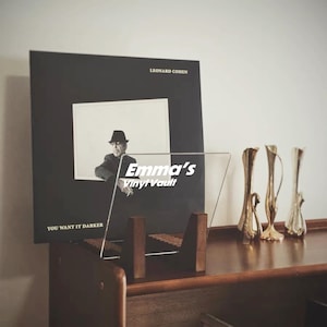 Personalized Minimalist Vinyl Record Storage. Wood Vinyl Records Storage, Modern design, Minimalistic Vinyl Storage, Record Rack