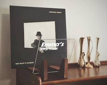 Personalized Minimalist Vinyl Record Storage. Wood Vinyl Records Storage, Modern design, Minimalistic Vinyl Storage, Record Rack