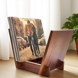 Personalized Unique Vinyl Rack, Wood Vinyl Records Storage, Gift For Vinyl Lover. Records Display. Christmas Gift Ideas, LP Record Stand