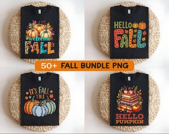 Fall PNG Bundle: Pumpkin, Thanksgiving, Cozy Season Designs (Digital Download)