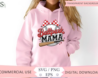 Baseball Mom SVG: Patriotic 4th of July Design (Digital Download)