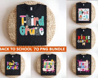 Back to School PNG Bundle: Groovy Floral Teacher Designs (Digital Download)