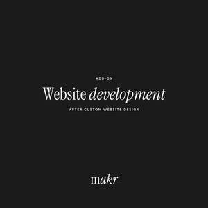 Add-On Custom Website Design Development // Modern Minimalist Website for Small Business | UI UX Design | Unlimited Revisions